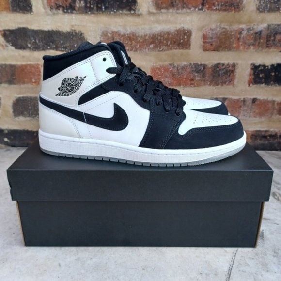 Nike Air Jordan 1 Mid "Diamond" Iridescent Sneakers Shoes - Picture 4 of 13